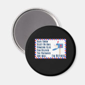 郵便退職した書郵便局員の退職 マグネット (正面/裏面)