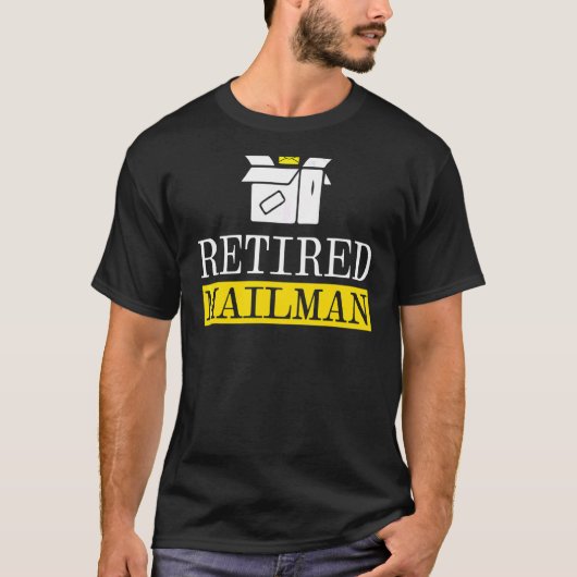 郵便退職した郵便郵便局郵便配達郵便 Tシャツ (正面)