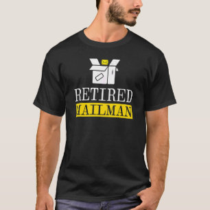 郵便退職した郵便郵便局郵便配達郵便 Tシャツ