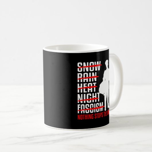 郵便運送業者の郵便郵便局ギフト コーヒーマグカップ (正面右)