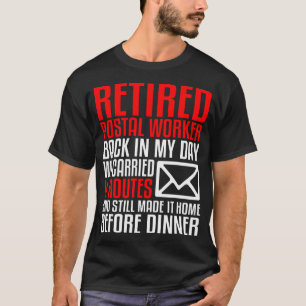 郵便運送業者退職贈おもしろい与 Tシャツ