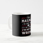 郵便郵便メーマン日配達ギフトアイディア コーヒーマグカップ (正面左)