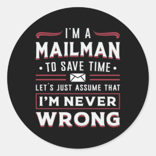 郵便郵便メーマン日配達ギフトアイディア ラウンドシール