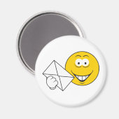 郵便郵便郵便配達人顔 マグネット (正面/裏面)