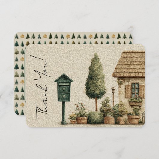 郵便配送業者のメールボックスサンキューカード サンキューカード (正面/裏面)