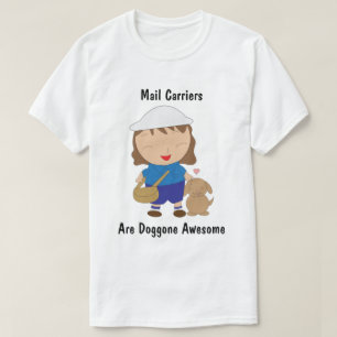 郵便配送業者の郵便局員の評価(女性) Tシャツ