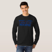 郵便配送業者の郵便私がポストで働く生命 Tシャツ (正面フル)