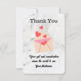 郵便配送業者の郵便配送業者 サンキューカード