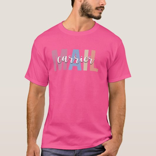 郵便配送業者の郵便配達人 Tシャツ (正面)