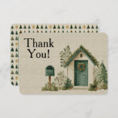 郵便配送業者ホリデーメールボックスサンキューカード サンキューカード (正面/裏面)