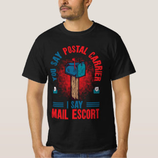 郵便配送業者メールボックス郵便配達人 Tシャツ