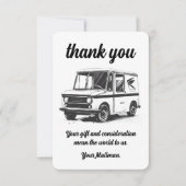 郵便配送業者 サンキューカード (正面)