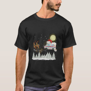 郵便配達トラック郵便運送業者クリスマスおもしろいChris Tシャツ