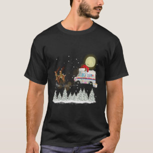 郵便配達トラック郵便運送業者クリスマスおもしろいChris Tシャツ