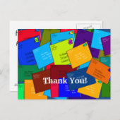 郵便配達人ありがとうポストカード ポストカード (正面/裏面)