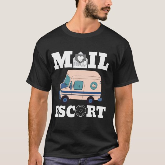 郵便配達人に関する笑わされるユーモアのジョーク Tシャツ (正面)