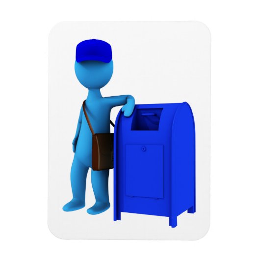 郵便配達人 マグネット (縦)