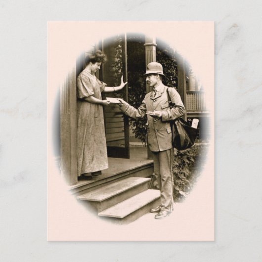 郵便配達員さん ポストカード (正面)