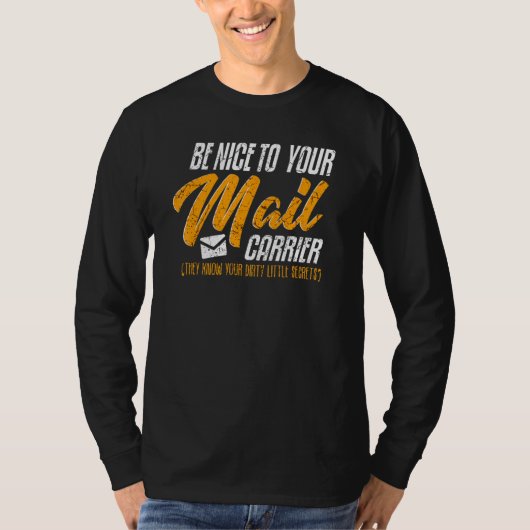 郵便配達員の郵便局員_4 Tシャツ (正面)