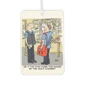 郵便配達員はゴルフ場の近くにラウンドがある カーエアーフレッシュナー (正面)