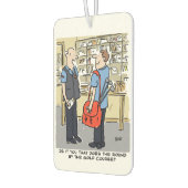 郵便配達員はゴルフ場の近くにラウンドがある カーエアーフレッシュナー (左)