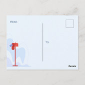 郵便配達員感謝ポストカード ポストカード (裏面)