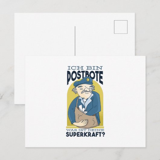 郵便配達員 ポストカード (正面/裏面)