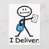 郵便配達員 ポストカード (正面)