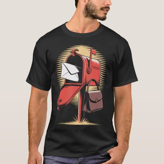 郵便配達員 ポストマン 郵便局員 Tシャツ (正面)