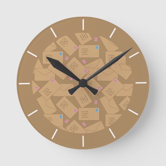 郵便配達局 ラウンド壁時計 (正面)