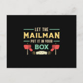 郵便配達日郵便郵便郵便郵便郵便の仕事の配達ギフト ポストカード (正面)