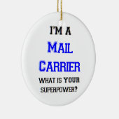 郵便配達業者 セラミックオーナメント (右)