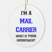 郵便配達業者 セラミックオーナメント (左)