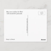 郵便配達郵便はがきおもしろい- Eyes Postgcard ポストカード (裏面)