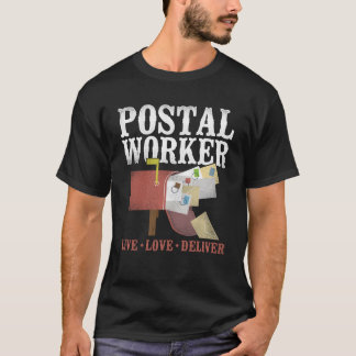 郵便配達郵便局員ライブラブデリバリー Tシャツ