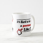 郵便集配人のギフト コーヒーマグカップ (正面右)