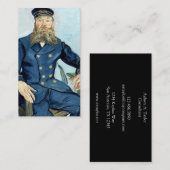 郵便集配人のヨセフRoulinゴッホ|のポートレート 名刺 (正面/裏面)