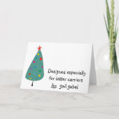 郵便集配人の郵便局員 シーズンカード (裏面)