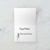 郵便集配人は"" Notecards感謝していしています サンキューカード (内部)