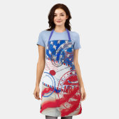 郵便 エプロン (着用した状態)