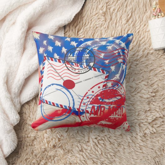 郵便 クッション (ブランケット)