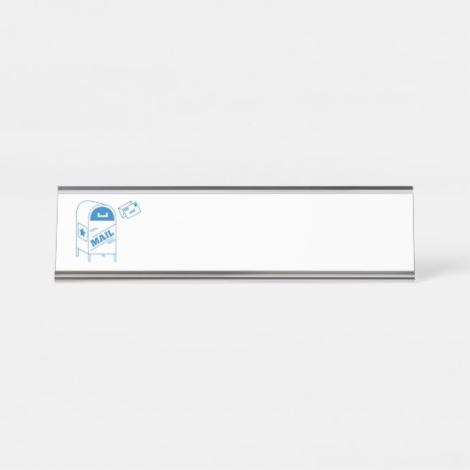 郵便 デスクネームプレート (正面)