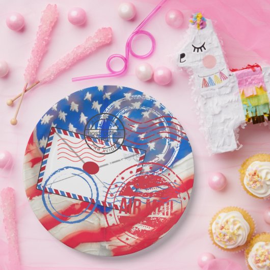 郵便 ペーパープレート (パーティー)