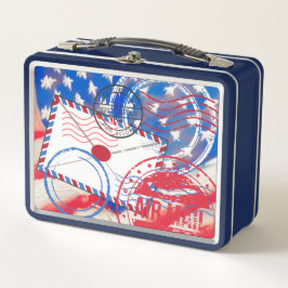 郵便 メタルランチボックス