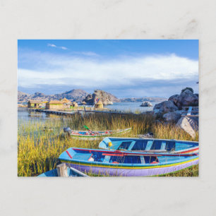 郵便、Islas Flotantes、Lago Titicaca ポストカード