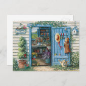 郵便de macetas d y flores ポストカード (正面/裏面)