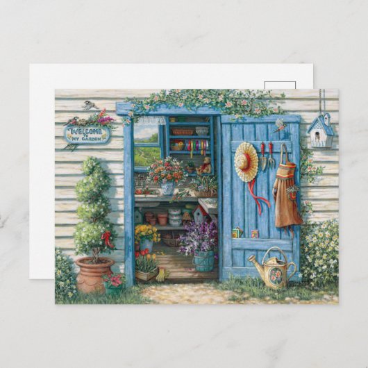 郵便de macetas d y flores ポストカード (正面/裏面)