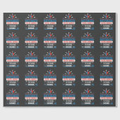 郵退職した便おもしろい士退職 ラッピングペーパー (フラット)