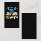 郵退職した便労働者退職 名刺 (正面/裏面)