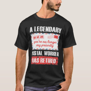 郵退職した便従事者2021郵便 Tシャツ
